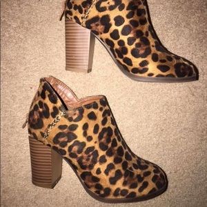 Cheetah booties